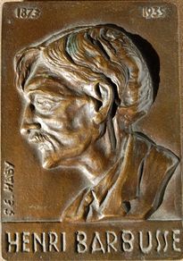 Other art objects: Henri Barbusse (1873-1935), por C. E. Haby. Bronce,. con pie trasero